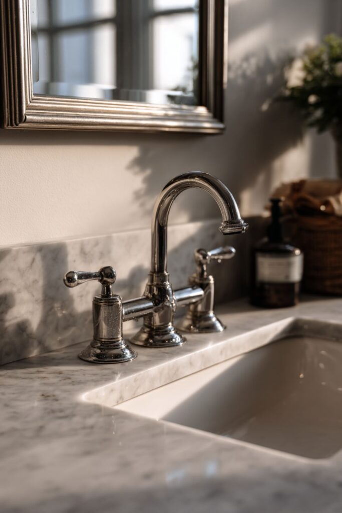 Polished Nickel on Every Fixture