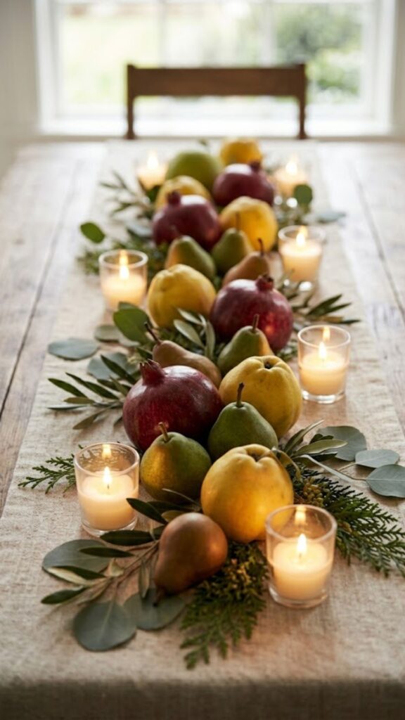 Seasonal Fruit Down the Center