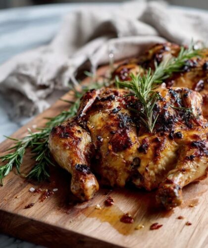 Martha Stewart Grilled Spatchcock Chicken Dijon And Rosemary Recipe