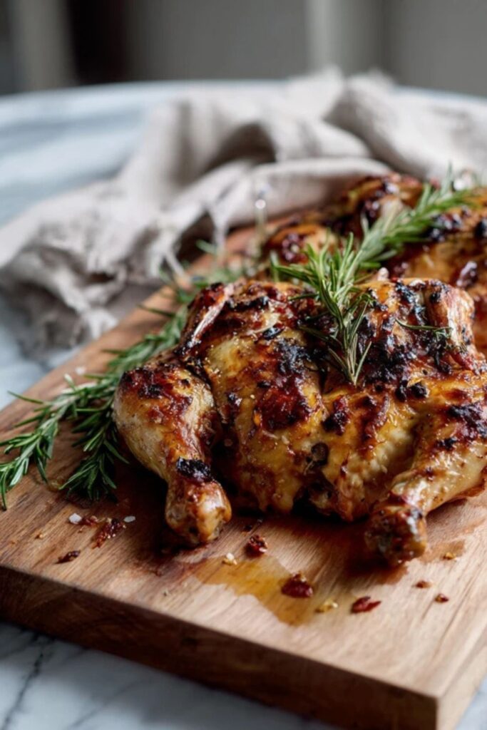 Martha Stewart Grilled Spatchcock Chicken Dijon And Rosemary Recipe