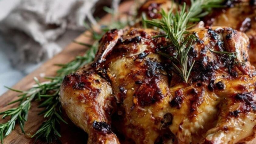 Martha Stewart Grilled Spatchcock Chicken Dijon And Rosemary Recipe
