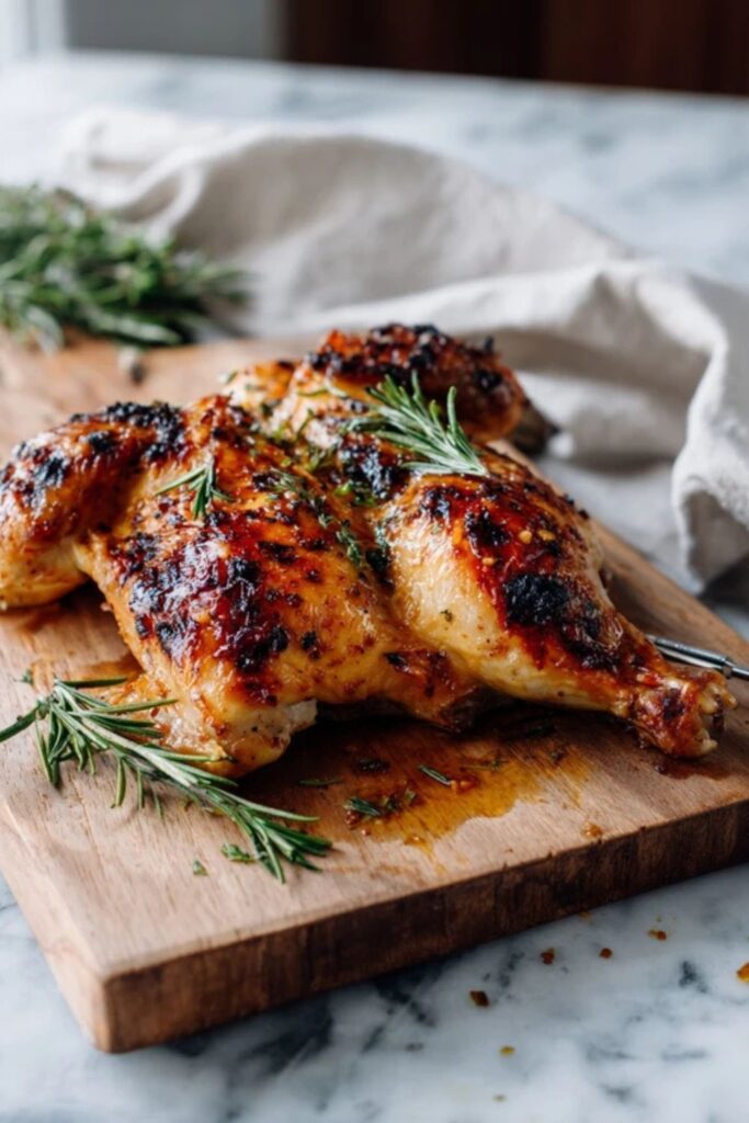 Martha Stewart Grilled Spatchcock Chicken Dijon And Rosemary Recipe