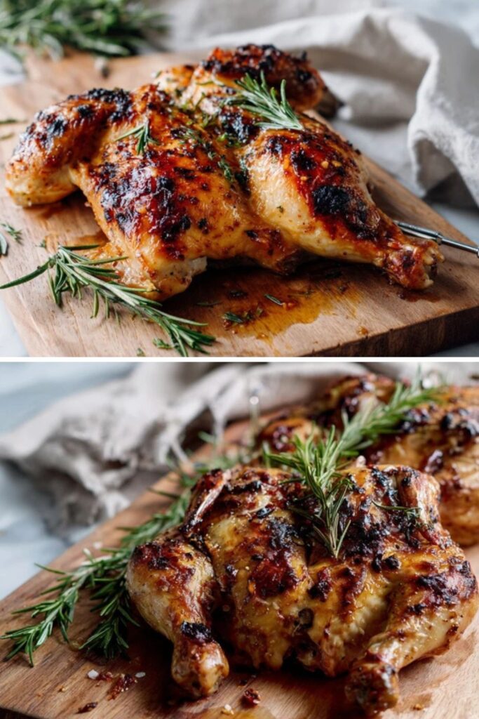 Martha Stewart Grilled Spatchcock Chicken Dijon And Rosemary Recipe