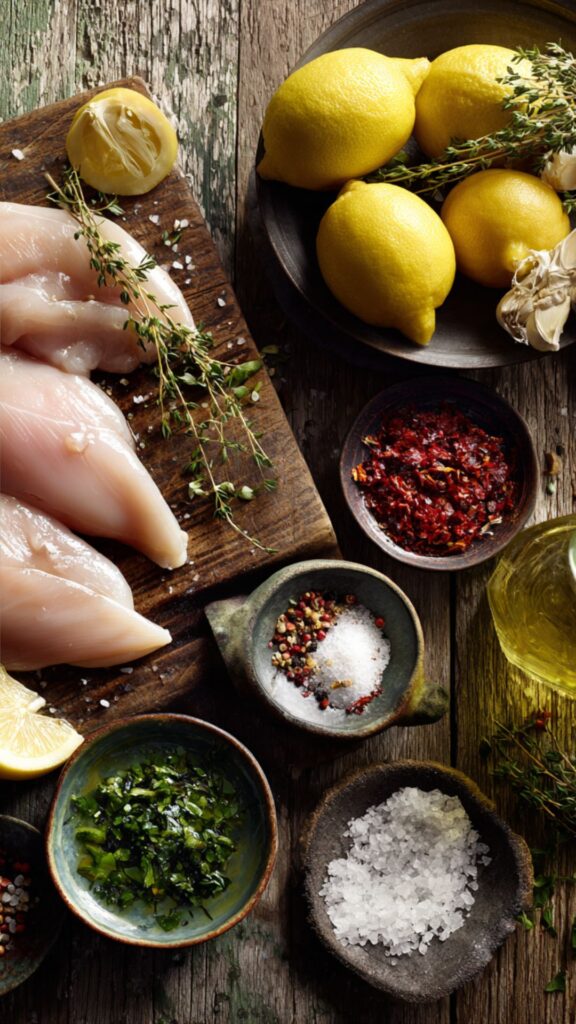 Martha Stewart Grilled Chicken Breasts With Lemon-Thyme Sauce Recipe