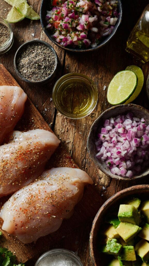 Martha Stewart Cayenne Rubbed Chicken With Avocado Salsa Recipe