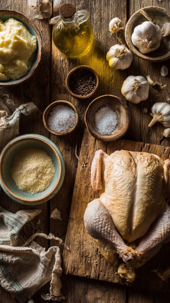Martha Stewart Garlic Stuffed Roasted Chicken Recipe
