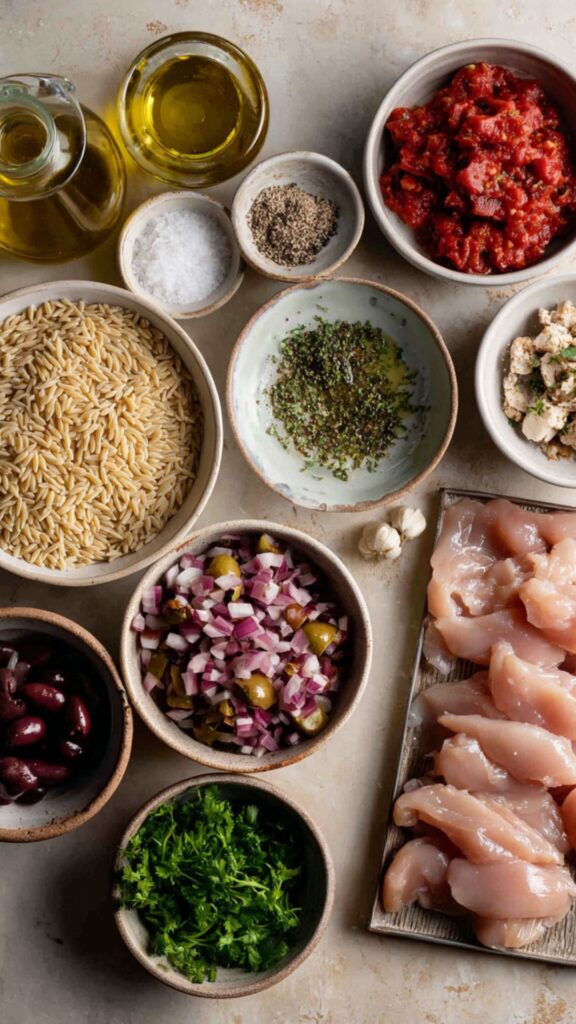 Martha Stewart Chicken Puttanesca Orzo Recipe