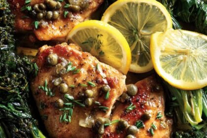 Martha Stewart Chicken Thigh Piccata Broccoli Rabe Recipe