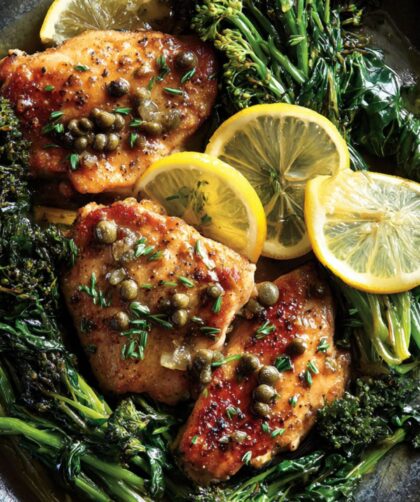 Martha Stewart Chicken Thigh Piccata Broccoli Rabe Recipe