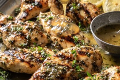 Martha Stewart Grilled Chicken Breasts With Lemon-Thyme Sauce Recipe