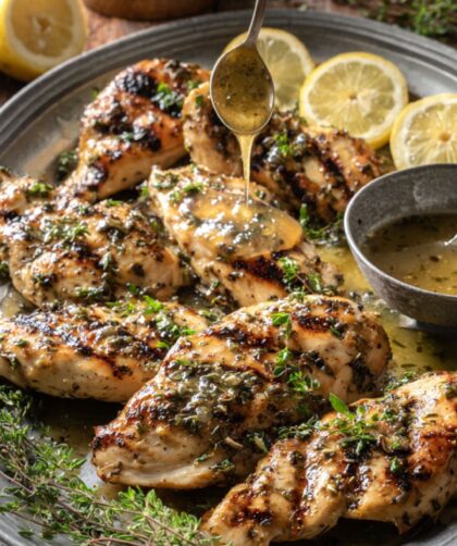 Martha Stewart Grilled Chicken Breasts With Lemon-Thyme Sauce Recipe