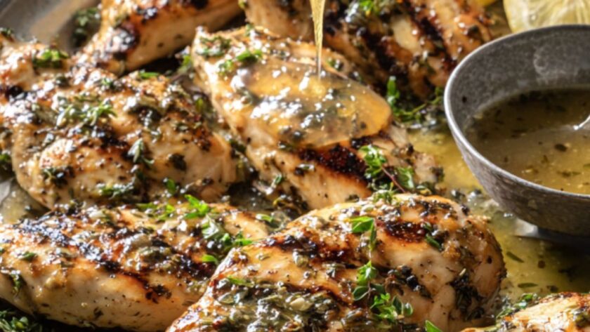 Martha Stewart Grilled Chicken Breasts With Lemon-Thyme Sauce Recipe