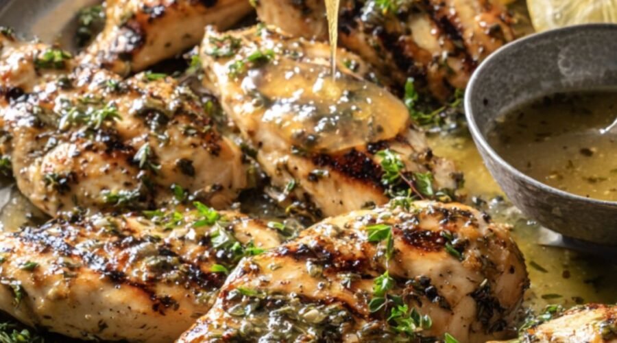 Martha Stewart Grilled Chicken Breasts With Lemon-Thyme Sauce Recipe