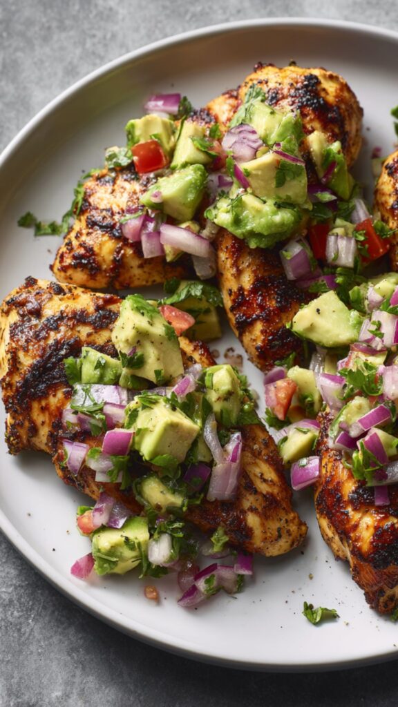 Martha Stewart Cayenne Rubbed Chicken With Avocado Salsa Recipe