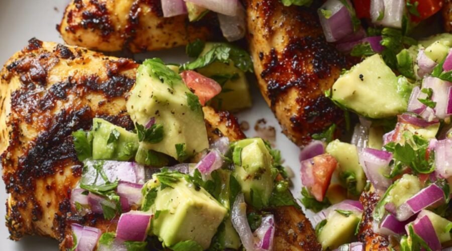 Martha Stewart Cayenne Rubbed Chicken With Avocado Salsa Recipe