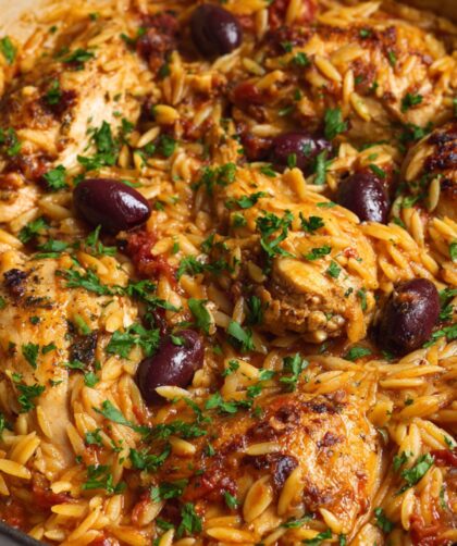 Martha Stewart Chicken Puttanesca Orzo Recipe