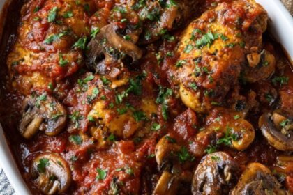 Martha Stewart Chicken Cacciatore Cremini Mushrooms Recipe