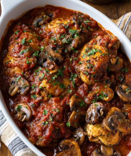 Martha Stewart Chicken Cacciatore Cremini Mushrooms Recipe
