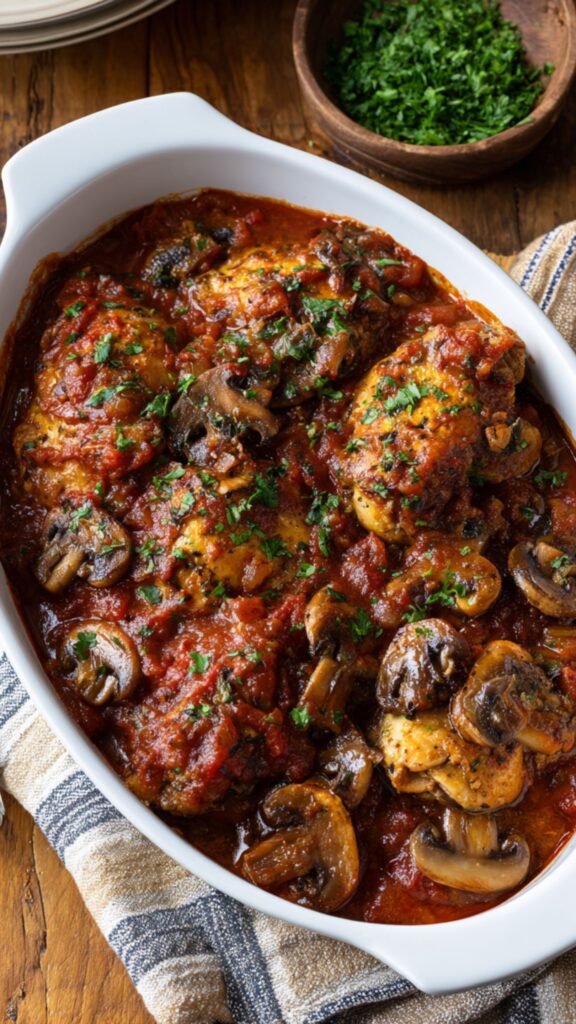 Martha Stewart Chicken Cacciatore Cremini Mushrooms Recipe
