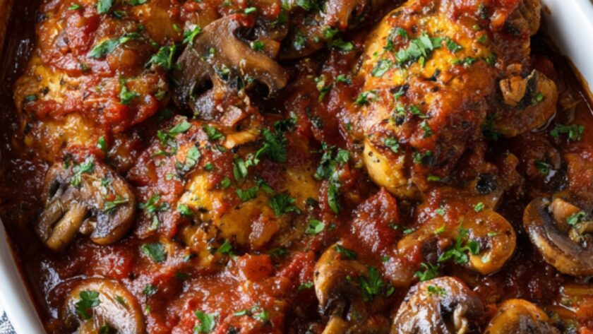 Martha Stewart Chicken Cacciatore Cremini Mushrooms Recipe