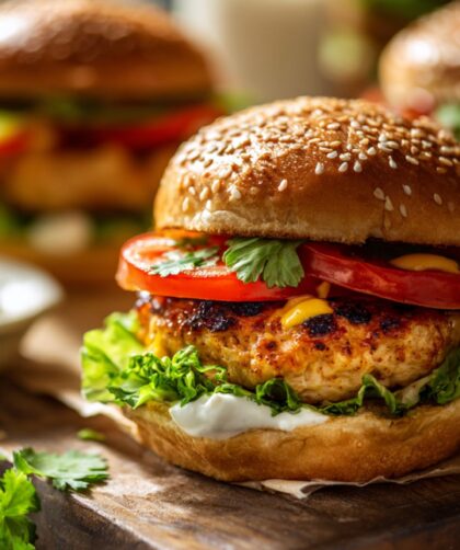 Martha Stewart Green Chile Chicken Burgers Recipe