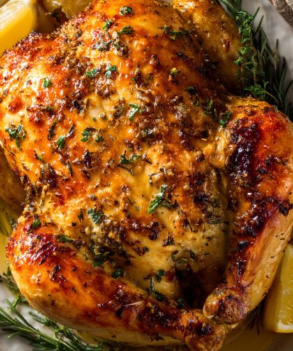 Martha Stewart Garlic Stuffed Roasted Chicken Recipe