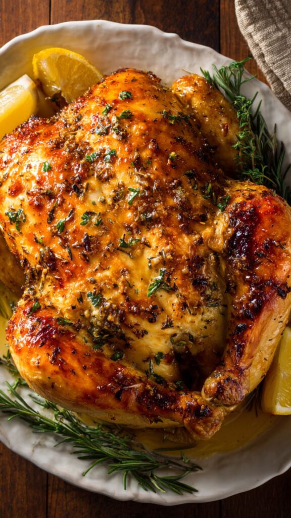 Martha Stewart Garlic Stuffed Roasted Chicken Recipe