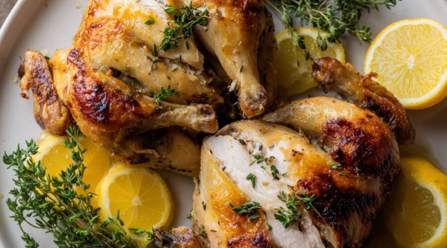 Martha Stewart Cornish Hens With Lemon And Herbs Recipe