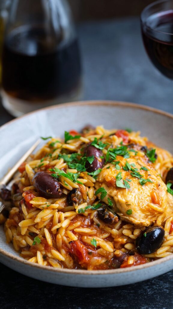 Martha Stewart Chicken Puttanesca Orzo Recipe
