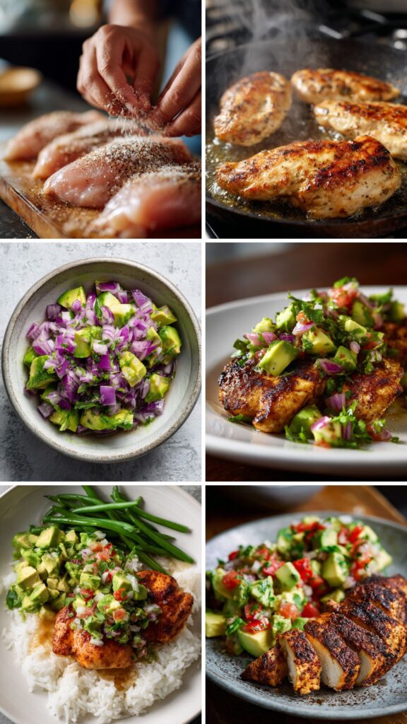 Martha Stewart Cayenne Rubbed Chicken With Avocado Salsa Recipe