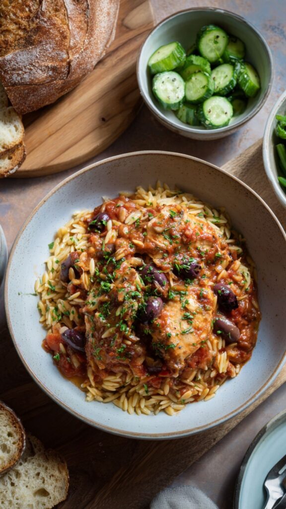 Martha Stewart Chicken Puttanesca Orzo Recipe