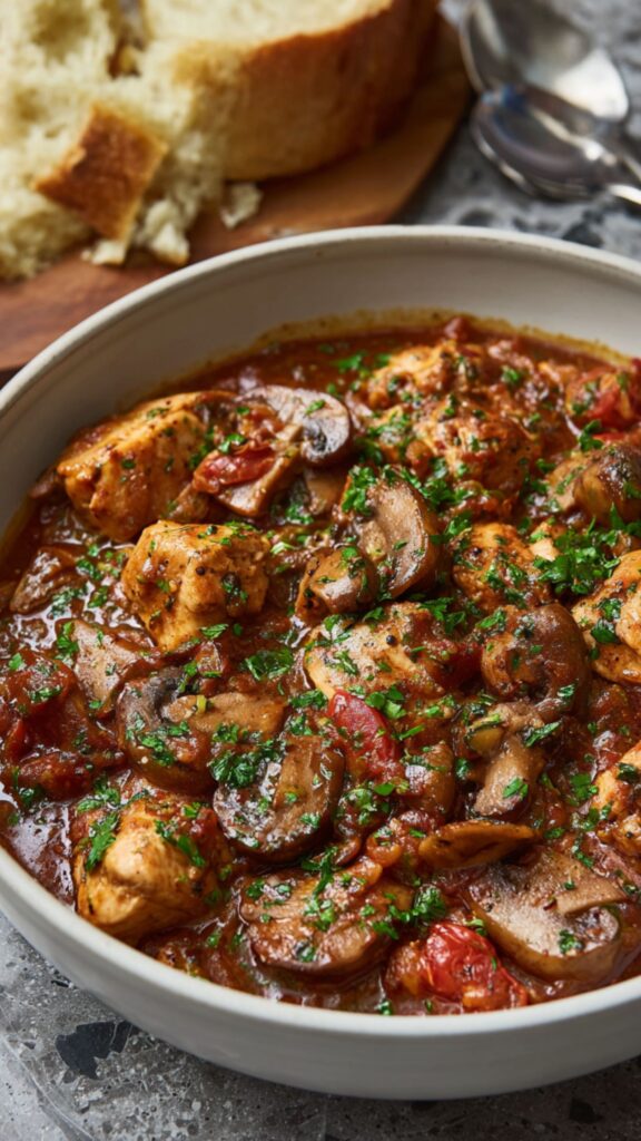 Martha Stewart Chicken Cacciatore Cremini Mushrooms Recipe