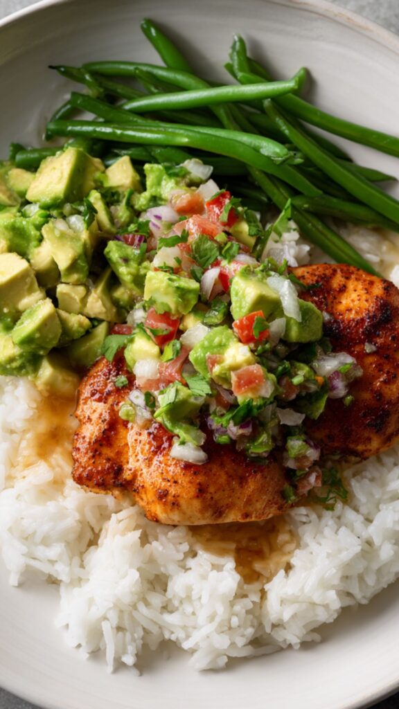 Martha Stewart Cayenne Rubbed Chicken With Avocado Salsa Recipe