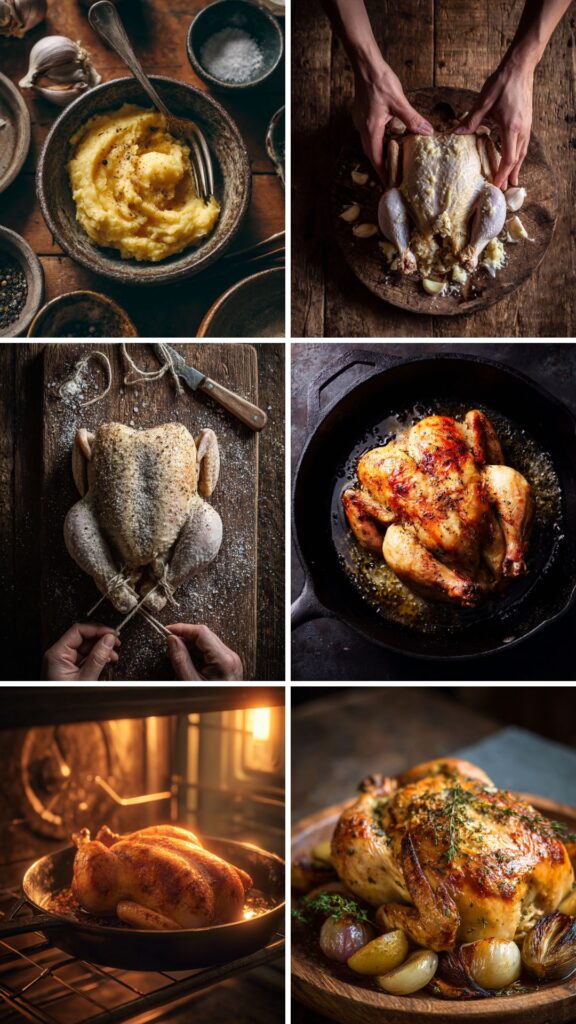 Martha Stewart Garlic Stuffed Roasted Chicken Recipe