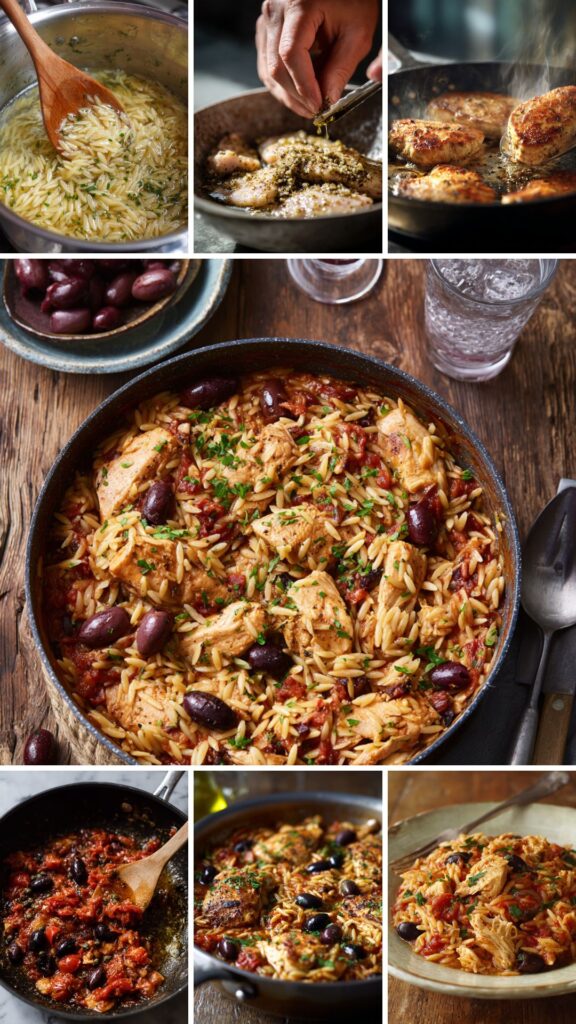 Martha Stewart Chicken Puttanesca Orzo Recipe
