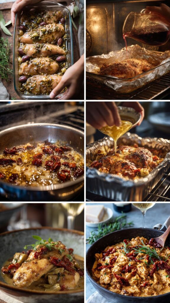Martha Stewart Chicken Pandora With Sun Dried Tomatoes Recipe