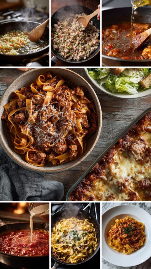 Martha Stewart Chicken Bolognese Tagliatelle Recipe