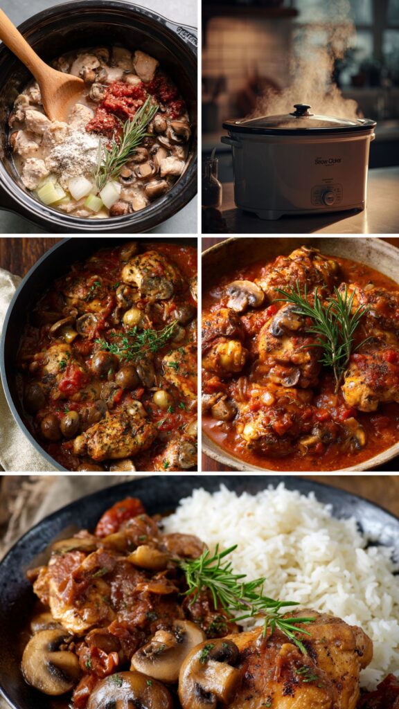 Martha Stewart Chicken Cacciatore Cremini Mushrooms Recipe