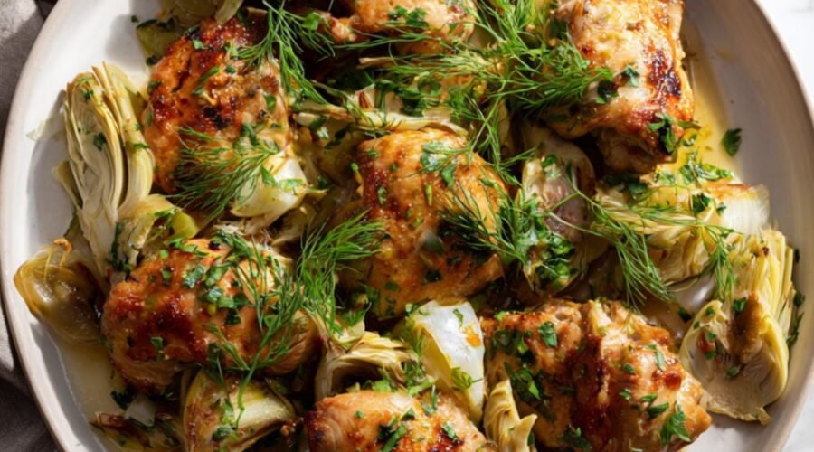 Martha Stewart Chicken Fennel And Artichoke Fricassee Recipe