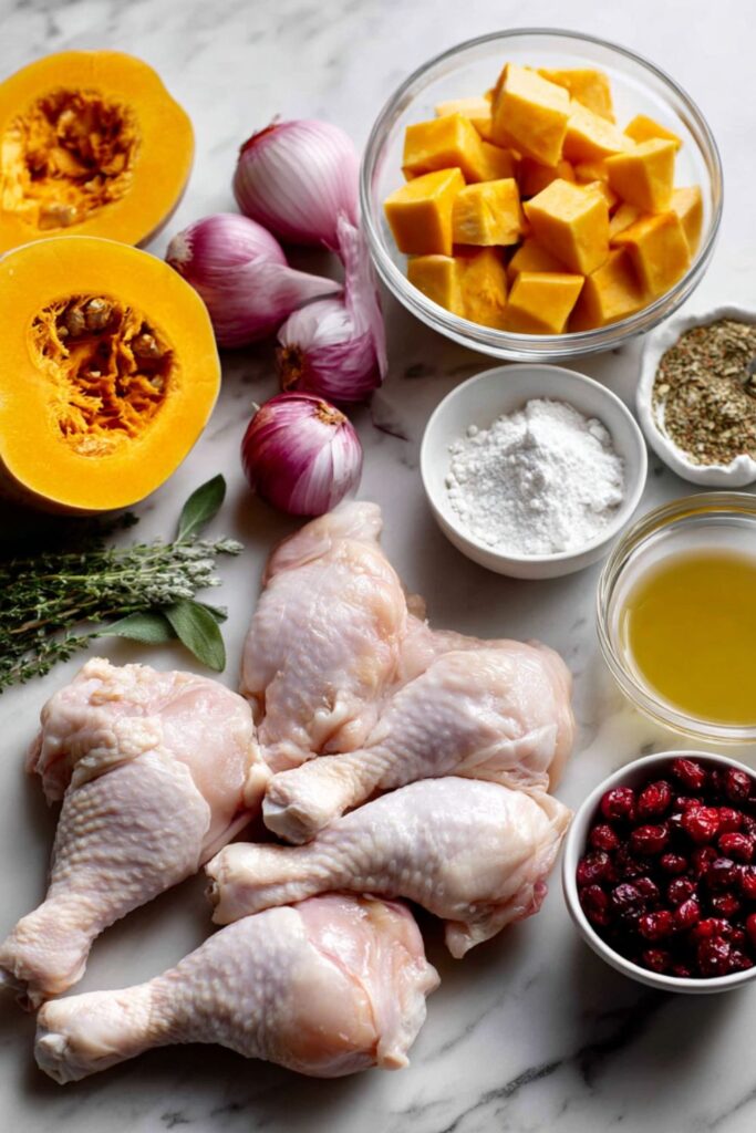 Martha Stewart Braised Chicken Butternut Squash And Cranberries Recipe