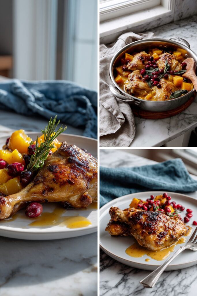 Martha Stewart Braised Chicken Butternut Squash And Cranberries Recipe
