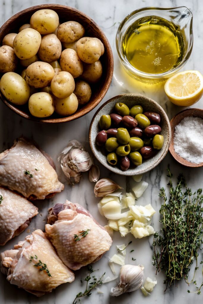 Martha Stewart Braised Chicken Potatoes Olives And Lemon Recipe