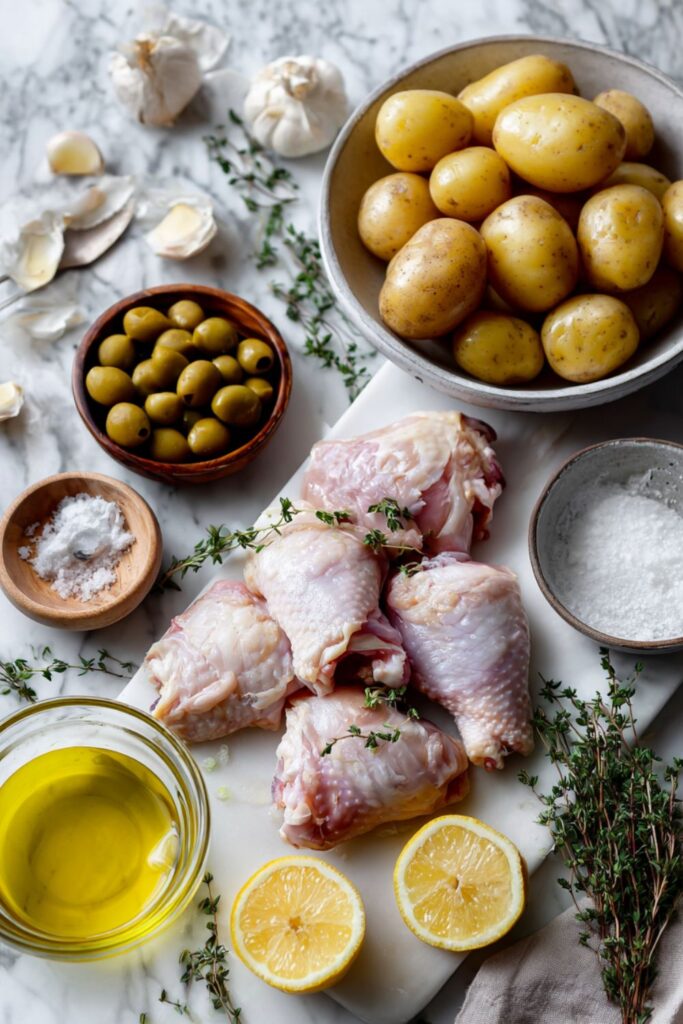 Martha Stewart Braised Chicken Potatoes Olives And Lemon Recipe