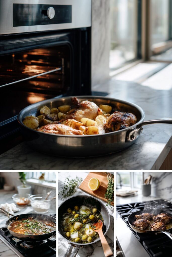 Martha Stewart Braised Chicken Potatoes Olives And Lemon Recipe