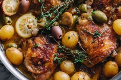 Martha Stewart Braised Chicken Potatoes Olives And Lemon Recipe