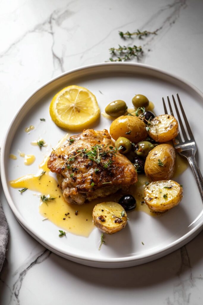Martha Stewart Braised Chicken Potatoes Olives And Lemon Recipe