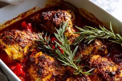 Martha Stewart Brick Chicken Vinegar Peppers Recipe