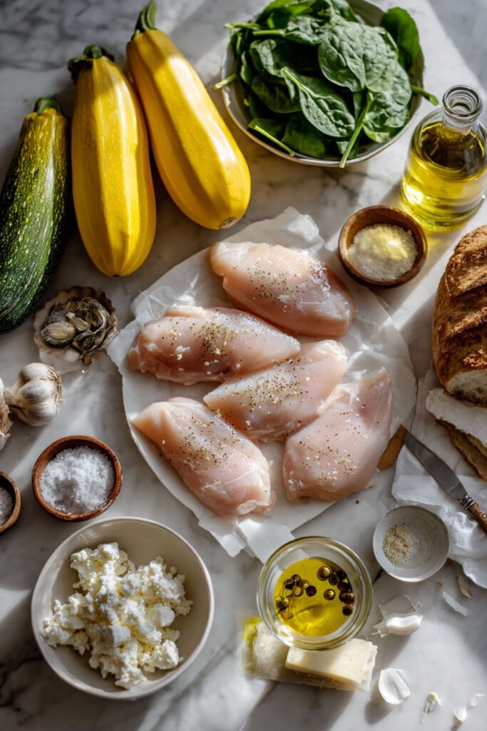 Martha Stewart Chicken Cutlets Summer Squash And Feta Recipe