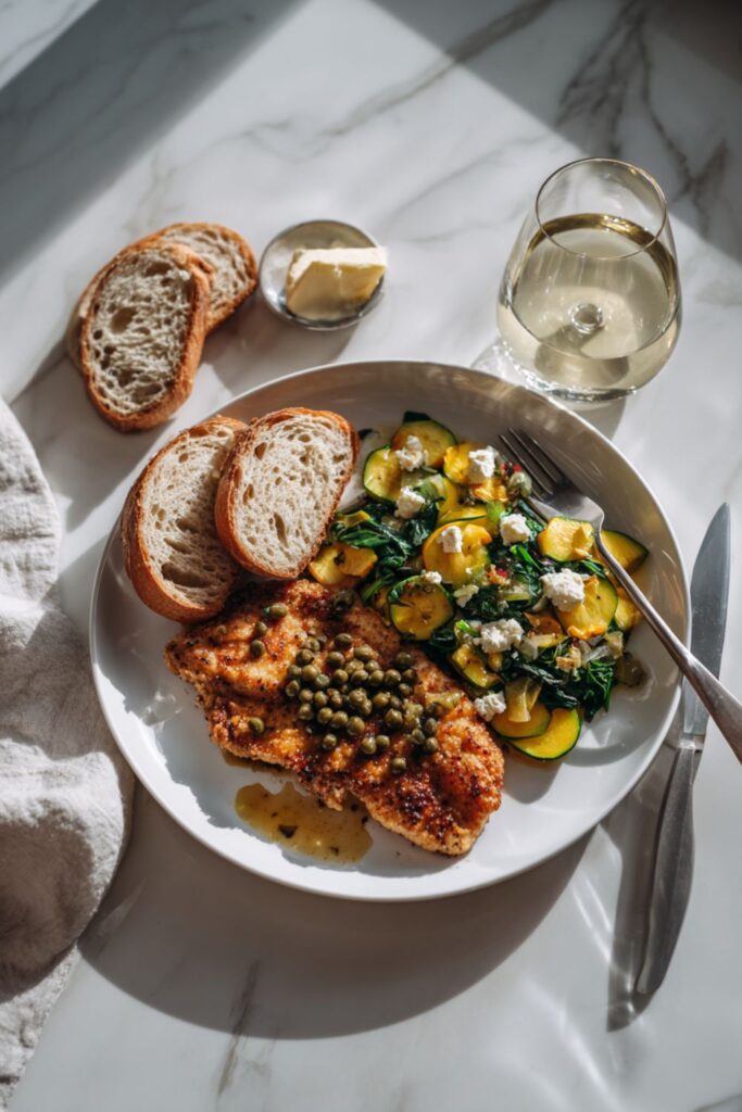 Martha Stewart Chicken Cutlets Summer Squash And Feta Recipe