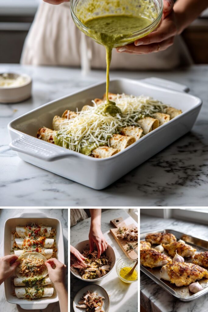 Martha Stewart Chicken Enchiladas With Creamy Green Sauce Recipe